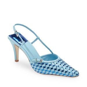Illusions Slingback Sandal In Blue Combo